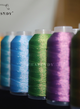 Rhapsody韩国进口料幻彩线金属6股大卷DIY编绳织手链项链微钩梭编