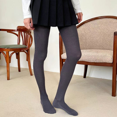 老板娘同款KSOX韩国代购连裤袜羊毛细坑条弹力保暖外穿女士打底袜