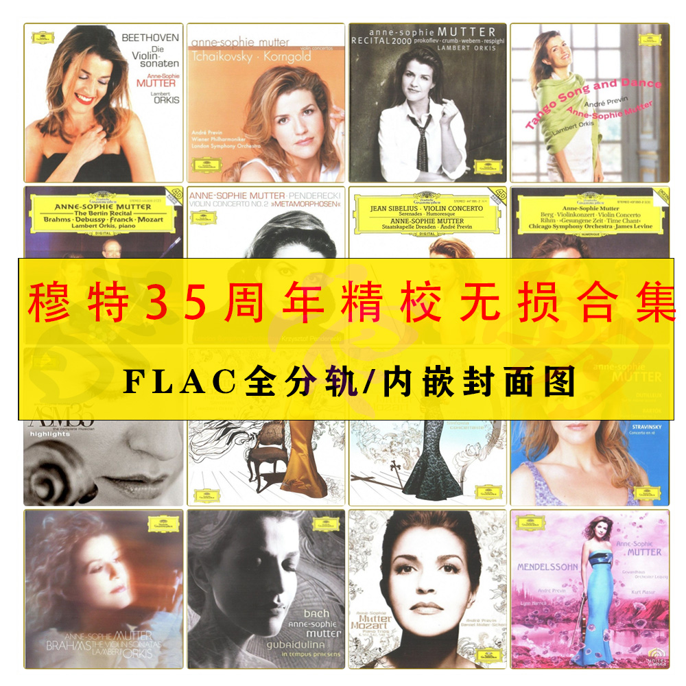 小提琴家Anne-Sophie Mutter穆特35周年精校40张FLAC分轨HIFI合集