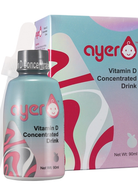 Ayer艾儿VD樱桃味浓缩饮液 维生素D3液体VD3原装进口