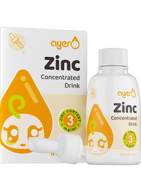 Ayer艾儿锌浓缩饮液原装进口甘氨酸螯合锌液体锌刻度吸管酸甜