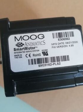 MOOG穆格伺服电机SM2316D-PLS2轻使用痕迹现货议价