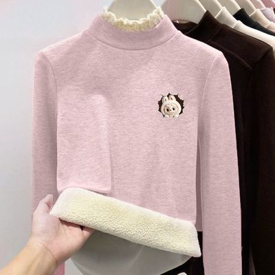 中大童女童秋冬加绒加厚一体绒