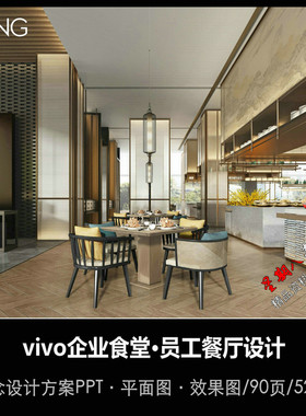 f388vivo企业餐厅员工餐厅食堂特色餐厅自助餐厅设计PPT设计方案
