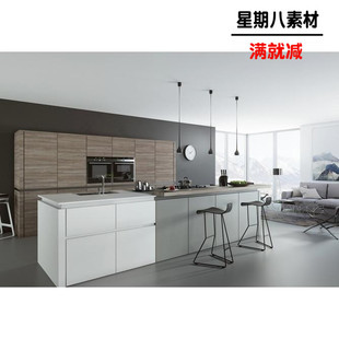 厨房 田园工业风格 z60 厨房室内设计高清照片效果图北欧现代美式