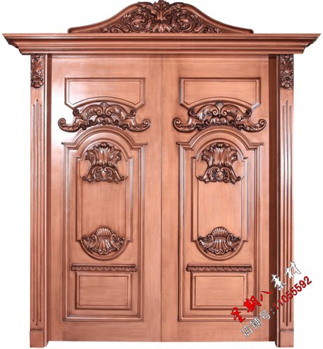 z83欧式美式实木门高清图片可印刷图册门图雕花门