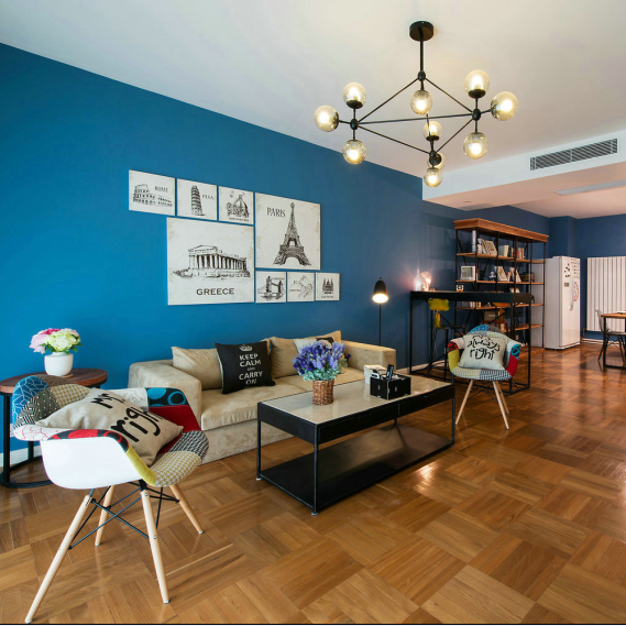 家装样板间高清实景照片 现代简欧混搭新中式简约风格室内设计素