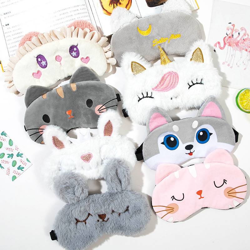 新卡通眼罩睡觉热敷冰敷家用舒缓