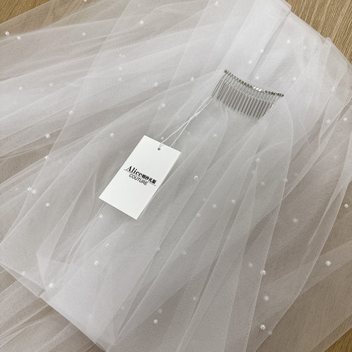 新娘婚礼写真高清软纱头纱