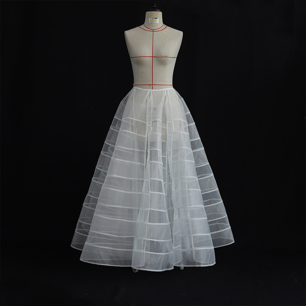 婚纱裙撑弹力网边无骨自然蓬蓬裙摆裙撑洛丽塔暴力半身裙cosplay