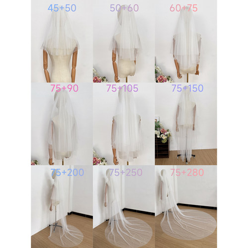 新娘结婚领证登记头纱