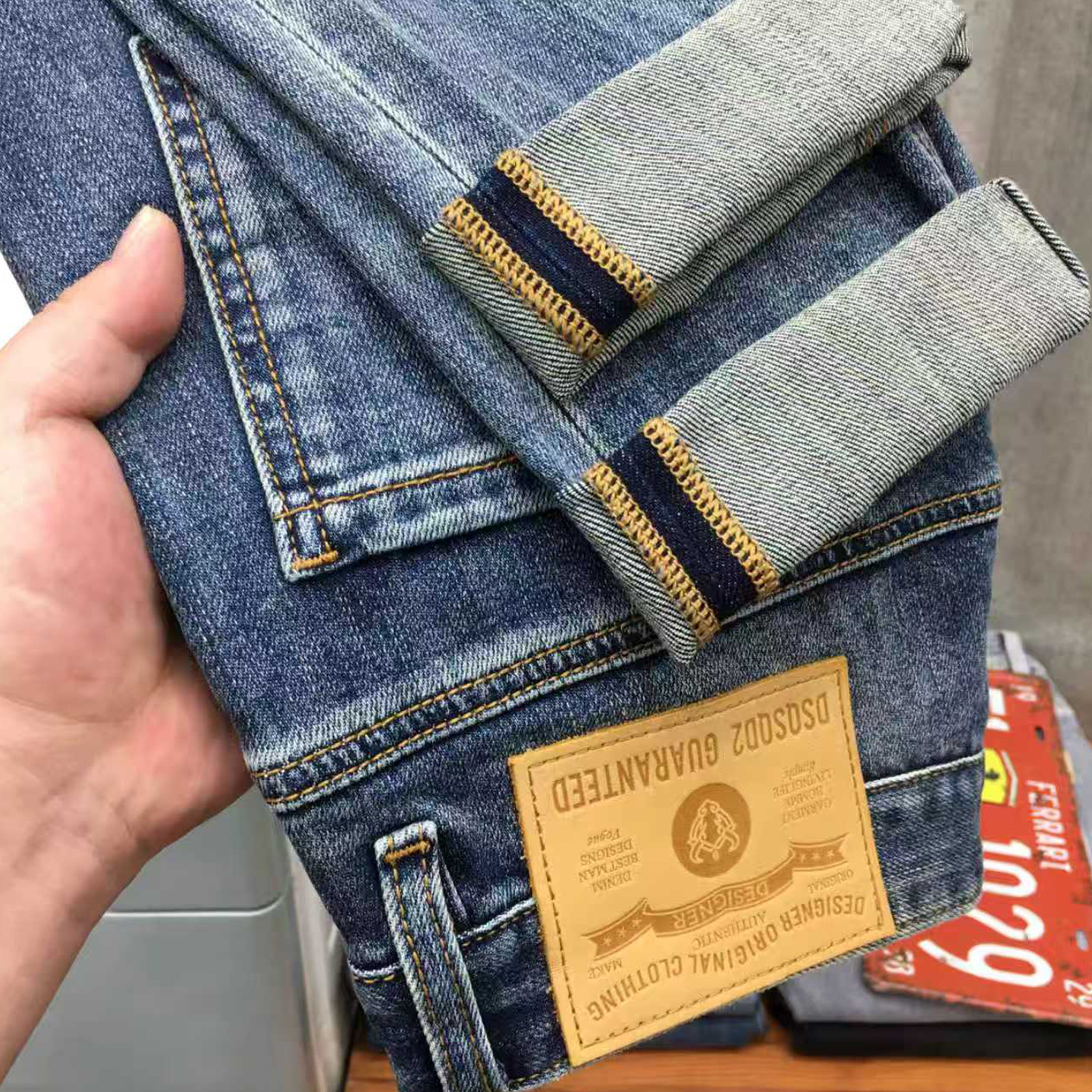 秋冬季新款牛仔裤男2025潮牌