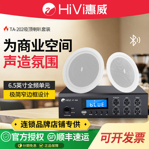 惠威TA202吸顶喇叭店铺背景音乐