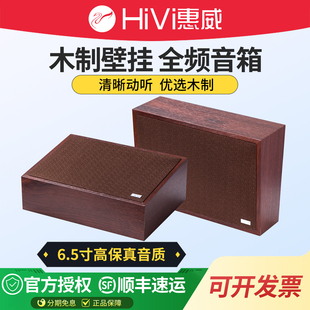 10W木质壁挂音箱公共广播系统喇叭 TW101 教室挂壁音响 惠威 Hivi