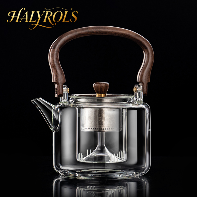 【加厚防爆】大容量玻璃蒸煮茶壶