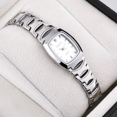 谛诺手表 女士长方形简约防水石英表 进口机芯 正品 时尚 休闲女表