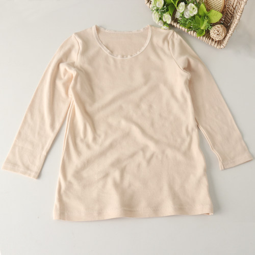 女纯棉9分袖打底衫家居服睡衣春