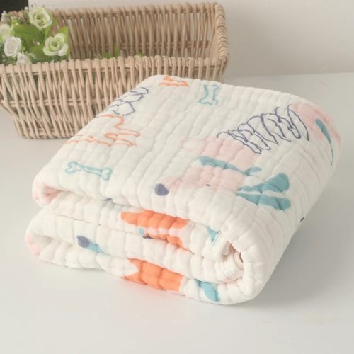 纯棉6层纱布盖毯浴巾夏