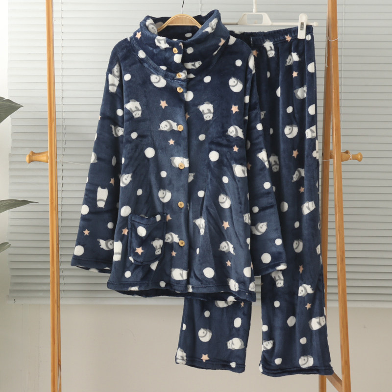 特价女法兰绒珊瑚绒护颈开身长袖长裤睡衣家居服套装保暖秋冬,女士内衣/男士内衣/家居服,睡衣/家居服套装,淘宝优惠券,粉丝福利购,淘宝优惠卷