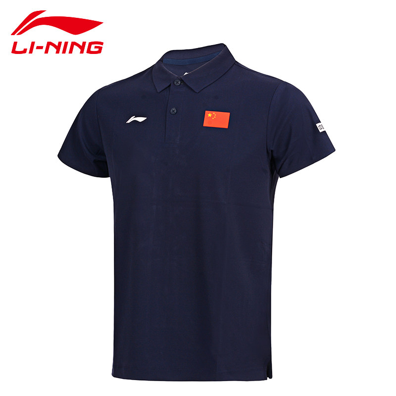 李宁Polo衫赞助版国服短袖商务