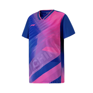 李宁儿童乒乓球服羽毛球短袖短裤2025新款男童女童比赛训练服套装