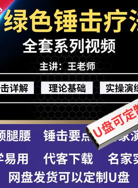 锤击疗法视频课程绿色锤疗正骨脊椎腰肩腿穴位关节疼痛缓解网课