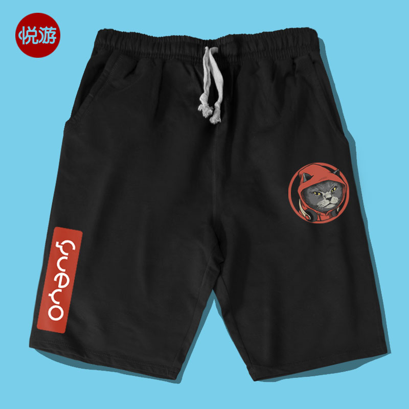 夏季嘻哈欧美风街头潮bf男土短裤
