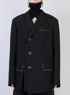 PROFILLZERO 口袋开叉西装 23FW 黑色-profi11zero-方逸伦同款