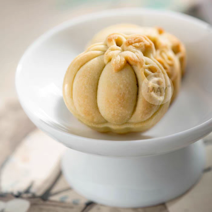 2026新款 立体南瓜月饼模具新款糕点月饼绿豆糕手压式金瓜报吉