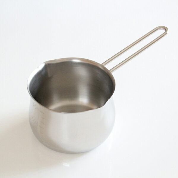 出口日本高品质304不锈钢小奶锅 巧克力融化锅带刻度辅食内径12cm