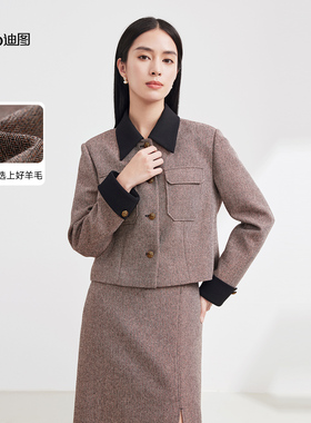 Ditto/迪图秋冬法式复古优雅小香风套装2025新款爆款时尚气质套装