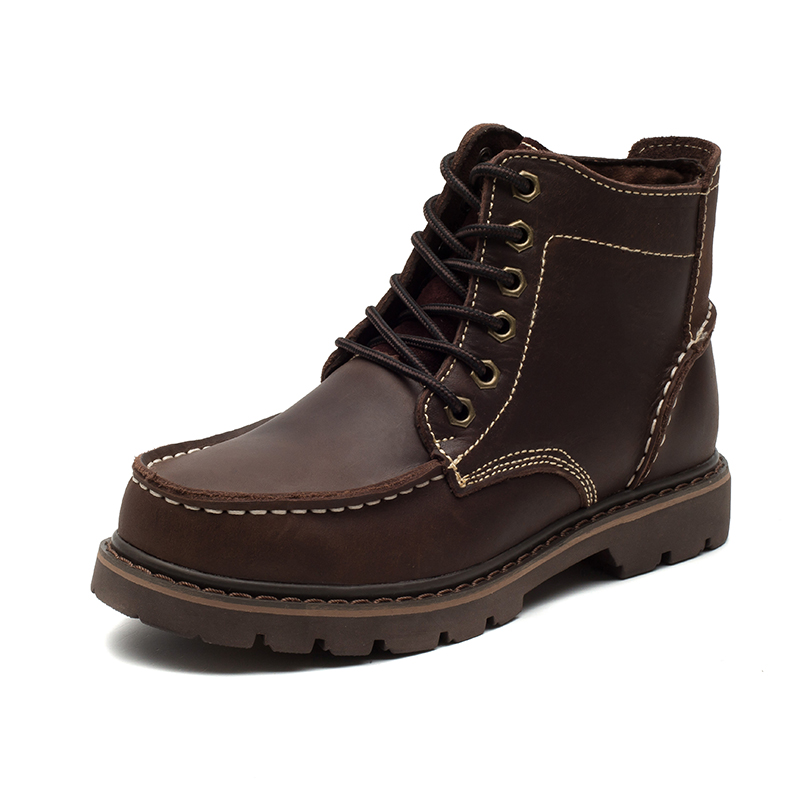 真皮马丁靴户外男靴牛皮工装靴英伦牛仔短靴复古机车靴潮流女靴子