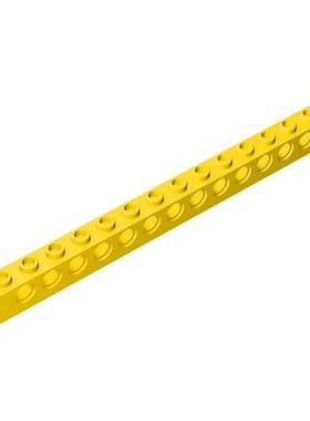 国产32018小颗粒积木科技零配散件4107558黑色1x14带13孔砖凸点梁