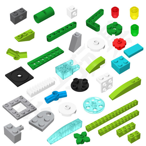 MOC国产小颗粒45300国产全系列零散件wedo2.0建构科技配件装饰