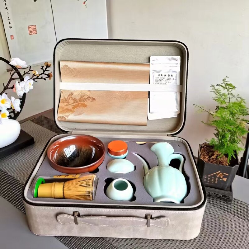 宋代点茶工具建盏茶筅收纳盒