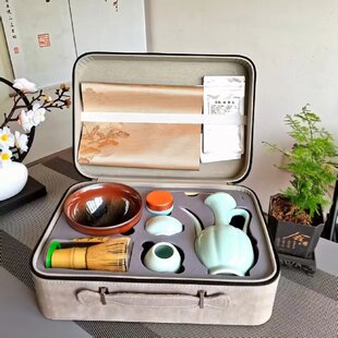 宋代点茶工具全套茶百戏建盏点茶器具套装收纳盒茶筅点茶教学器具