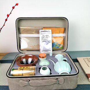 宋代点茶工具全套配件便携式收纳盒建盏茶具套装百本立茶筅一整套