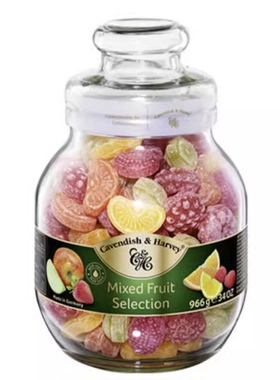 cavendish harvey mixed fruit德国进口嘉云水果糖杂果酸果966g
