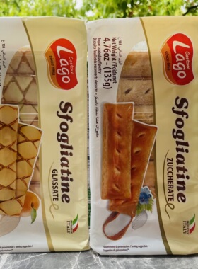 Lago sfogliatine意大利进口爱利地杏味酥饼/糖酥饼135g