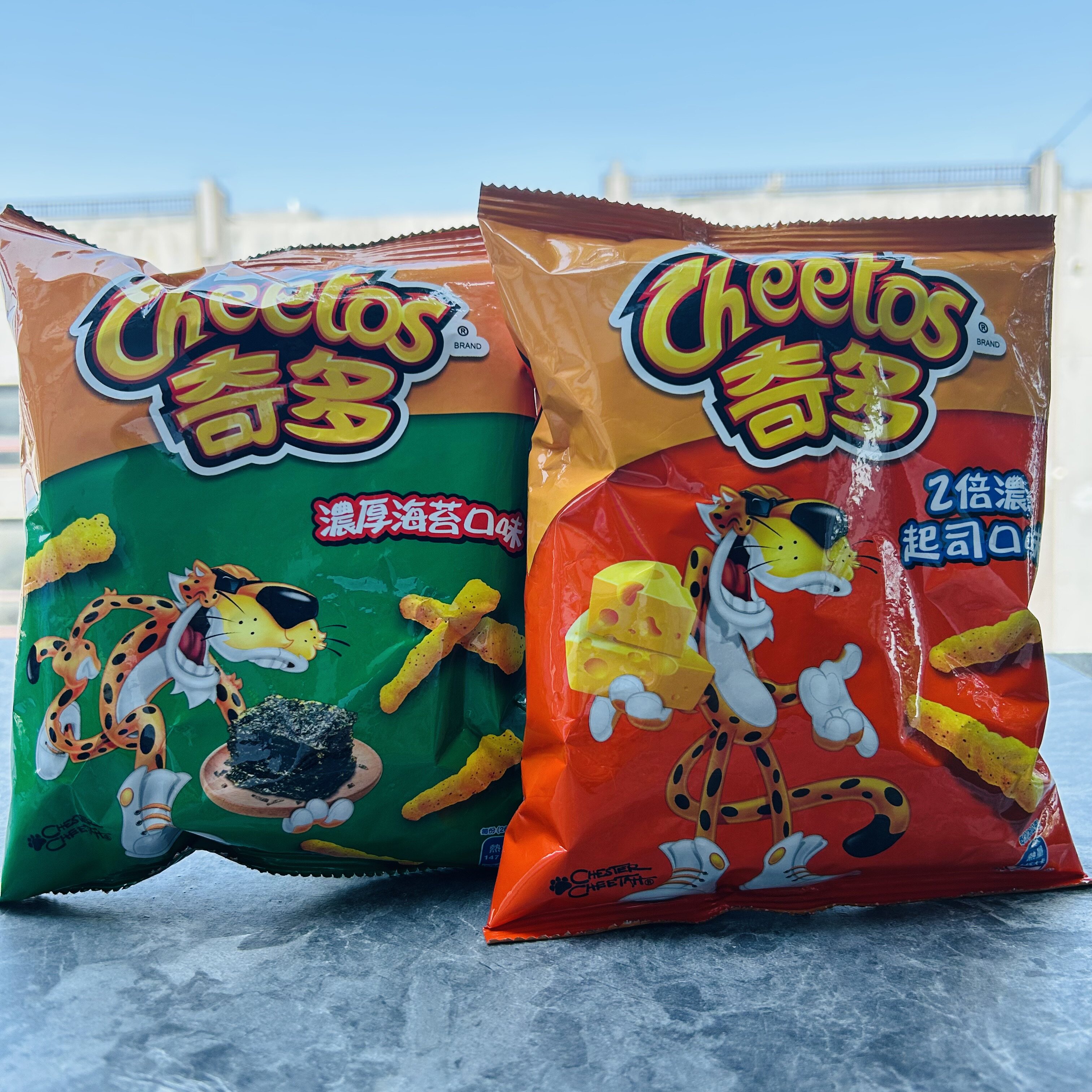 中国台湾产Cheetos奇多2倍浓芝士味玉米条/浓厚海苔口味玉米棒78g