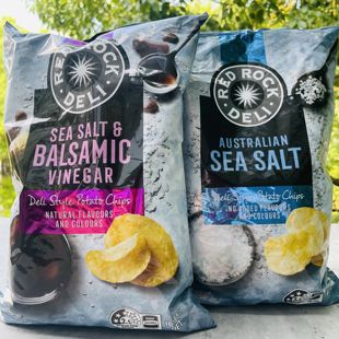 海盐醋味165g薯片 Deli澳大利亚薯片红岩海盐味 澳洲Red Rock