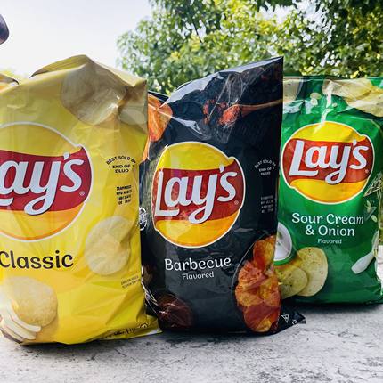 LAYS美国进口乐事薯片袋装184.2g原味/烧烤/酸奶油洋葱味/盐醋