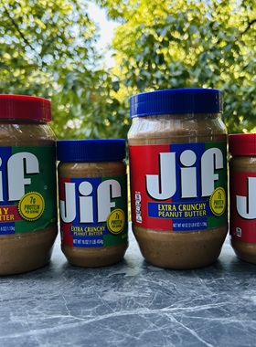 Jif creamy/ crunchy  peanut butter美国积富柔滑/颗粒花生酱454