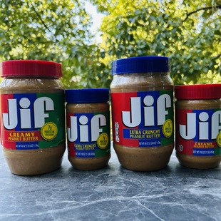 butter美国积富柔滑 Jif peanut crunchy 颗粒花生酱454 creamy