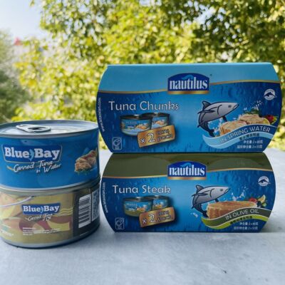 进口金枪鱼罐头菲律宾bluebay