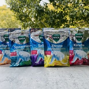 薄荷 鼠尾草 桃子无糖薄荷糖72g 柠檬 WICK德国进口维克斯樱桃