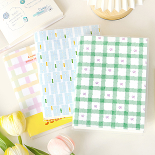 NOTE FOR环保TPU胶套B6手帐本奶油格格屋韩系简约风定页手账记事