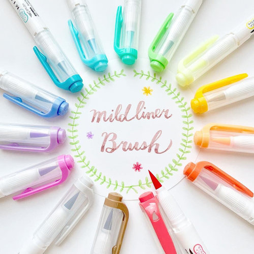 英文艺术双头荧光笔日本Zebra