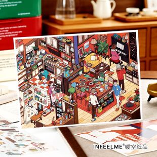 Infeel.Me我的小屋造景贴纸第32弹2.5D创意diy解压贴画J人P人码货