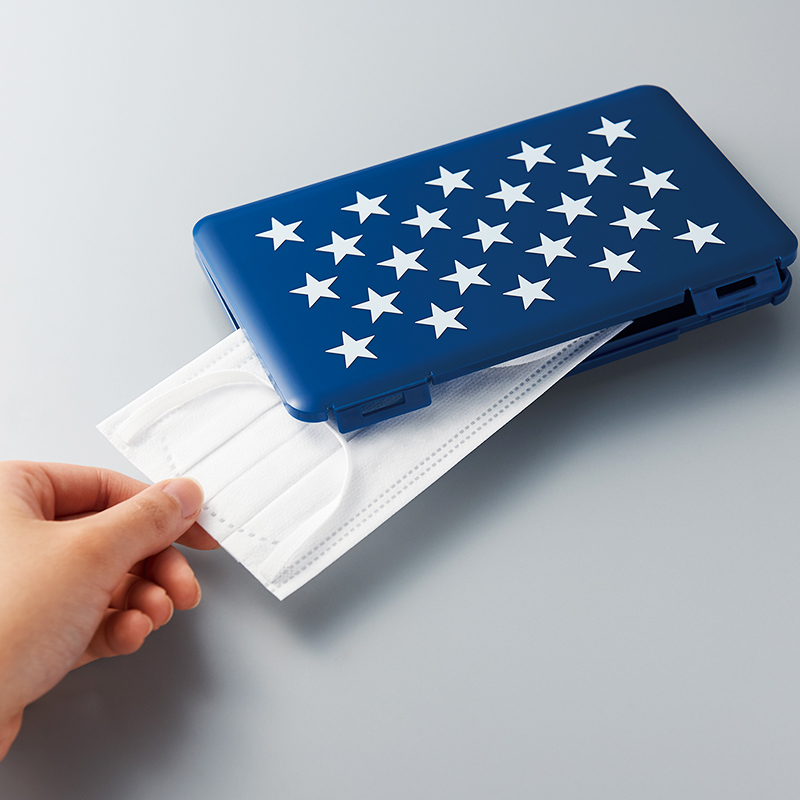 iseto口罩收纳盒防尘防潮保存